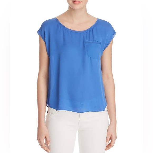 NWT Joie Hina Silk Blouse in Porcelain - Picture 13 of 14